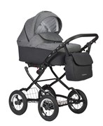 Детская коляска Indigo Charlotte Sity Classic 12 2 в 1 Cs04 черный/т.серый 245261381