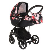 Детская коляска Pituso Confort Plus 2 в 1 27 Цветы+Кожа Тем.Графит 1228090635
