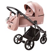 Детская коляска Adamex Marco 2 в 1 GA04 (Т. РОЗОВ РОГОЖКА+ РОЗОВ ПЕРЛ КОЖ. ОТДЕЛКА) 445360885