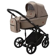 Детская коляска Adamex Amelia 2 в 1 AM232-TIP (БЕЖ.ТК.+ БЕЖ.КОЖА) 1895677616