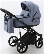Детская коляска Adamex Zico 2 в 1 Z-TK02 ГОЛУБ.ДЖ.ТК 1977905160