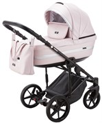 Детская коляска Adamex Rimini Deluxe 2 в 1 RI245 РОЗОВ.КОЖА+ СЕРЕБР.ОТДЕЛКА 840906958