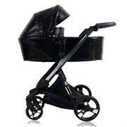 Коляска Ibebe I-Stop Leather 2 в 1 IS 26 Crocodile Black/Black 1314582071