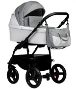 Детская коляска Indigo Impulse Eco 2 в 1 Ie03 белая кожа/серый 955479448