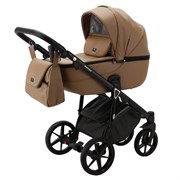 Детская коляска Adamex Bibione Deluxe 2 в 1 BI-SA09 (Т.БЕЖЕВАЯ КОЖА) 1022840515