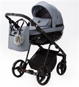 Детская коляска Adamex Quantum 2 в 1 Q-TK19 (Т.СЕРЫЙ) 842203031