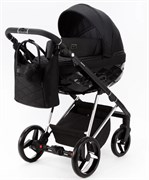 Детская коляска Adamex Quantum Special Edition 2 в 1 Q-TK618 (ЧЕРНЫЙ+ХРОМ РАМА) 665060453
