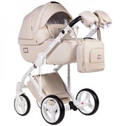 Детская коляска Adamex Luciano Deluxe 2 в 1 67S (СВ.БЕЖ 100% КОЖА) 1581987777
