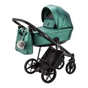 Детская коляска Adamex Belissa Deluxe 2 в 1 B-SM01 (ИЗУМРУД. ПЕРЛ 100% КОЖА) 134028594