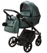 Детская коляска Adamex Belissa Deluxe 2 в 1 B-SM15 (Т.ЗЕЛЕНАЯ ПЕРЛ. КОЖА) 435031462