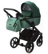 Детская коляска Adamex Nola 2 в 1 N-PS116 (ЗЕЛ + ИЗУМРУД. ПЕРЛ. КОЖА) 807009908