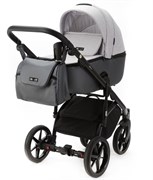 Детская коляска Adamex Nola 2 в 1 N-PS146 (СВ.СЕР. + СЕР. ПЕРЛ. КОЖА) 1296298218