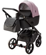 Детская коляска Adamex Nola Deluxe 2 в 1 N-SD106 (СИРЕНЬ КОЖА + ЧЕРН.КОЖА) 2135464937