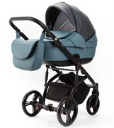 Детская коляска Adamex Lanti Deluxe 2 в 1 LN-SD42 (Т. СЕРАЯ. КОЖА + СЕРО-ГОЛУБ.КОЖА) 818849587