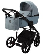 Детская коляска Adamex Mobi 2 в 1 M-PS41 (СЕР-ГОЛУБ.ТК+СЕР-ГОЛУБ.ПЕРФ.КОЖА) 1562352070