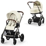 Коляска Cybex Balios S Lux TPE 2025 2 в 1 Seashell Beige с дождевиками 443991409