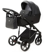 Детская коляска Adamex Mobi 2 в 1 M-PS112 (ГРАФИТ+ЧЕРН.КОЖА) 11857012