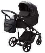 Детская коляска Adamex Zico Deluxe New 2 в 1 ZN-SA02 ЧЕРНАЯ КОЖА 666285026
