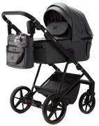 Детская коляска Adamex Vasco Deluxe 2 в 1 V-SA05 (ТЕМНО-СЕРАЯ КОЖА) 358258688