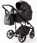 Детская коляска Adamex Locco Light Deluxe 2 в 1 LL-SA02 (ЧЕРН.КОЖА) 1271782698
