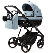 Детская коляска Adamex Quantum 2 в 1 Q-TK101 (СЕРО-ГОЛУБОЙ) 1271071683