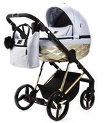 Детская коляска Adamex Quantum Star Premium 2 в 1 Q-STAR36 (ГОЛУБОЙ+ЗОЛОТО.РАМА) 361755273