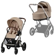 Коляска Cybex Balios S Lux TPE 2025 2 в 1 Almond Beige с дождевиками 2115803438