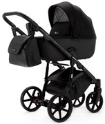 Детская коляска Adamex Nola Natura 2 в 1 N-11-CARBON (ЧЕРН + ЧЕРН. КОЖА) 748096352