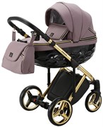 Детская коляска Adamex Chantal Special Edition Deluxe 2 в 1 С115 (СИРЕН.ПУДР.КОЖА ЗОЛОТ РАМА) 1479196826
