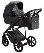 Детская коляска Adamex Mobi Deluxe 2 в 1 M-SA02 (ЧЕРНАЯ КОЖА) 2140491388
