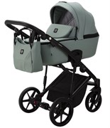 Детская коляска Adamex Mobi Deluxe 2 в 1 M-SA20 (СЕРО-ЗЕЛЕНАЯ КОЖА) 1497807964