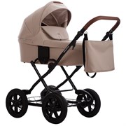 Детская коляска Bebetto Aquarius Pro 2 в 1 06 св.бежевая кожа 1811123129