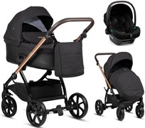 Детская коляска Tutis Leo Plus 3 в 1 1222201 Black 204778074