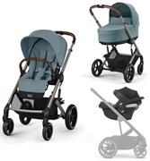 Коляска Cybex Balios S Lux TPE 2025 Aton B2 i-Size Volcano Black 3 в 1 Stormy Blue 1592499870