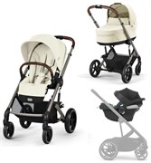 Коляска Cybex Balios S Lux TPE 2025 Aton B2 i-Size Volcano Black 3 в 1 Seashell Beige 1320847099
