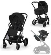 Коляска Cybex Balios S Lux BLK 2025 Aton B2 i-Size Volcano Black 3 в 1 Moon Black 353269837