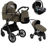Детская коляска Pituso Mayla Lux 3 в 1 с автокреслом Baesa Mocca 903307388