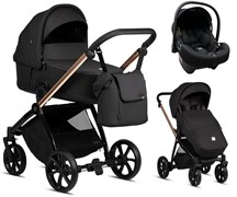 Детская коляска Tutis Mio 3 Plus Essential Black 3 в 1 с автокреслом Elo Lux EduSky Black 292 Rose Gold 560310610