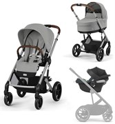 Коляска Cybex Balios S Lux SLV 2025 Aton B2 i-Size Volcano Black 3 в 1 Stone Grey 16230089