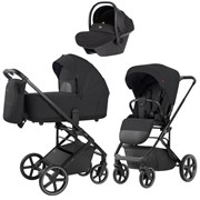 Коляска Carrello Alfa CRL-6522 2025 Nova DK791 Black Line 3 в 1 Rock Black 1814064100