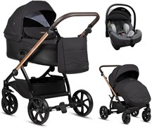 Детская коляска Tutis Leo Plus 3 в 1 с автокреслом Elo Lux EduSky Grey 1222201 Black 1230628157