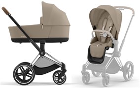 Коляска 2 в 1 Cybex Priam IV Chrome Brown complete Cozy Beige 1930248586