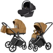 Коляска Carrello Vector 2025 CRL-6551 Nova DK791 Grey Line 3 в 1 Golden Beige 126678356