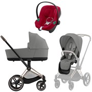 Коляска 3 в 1 Cybex Priam IV Rosegold complete и автокресло Aton B2 i-Size Dynamic Red Mirage Grey 1268162188