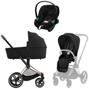 Коляска 3 в 1 Cybex Priam IV Rosegold complete и автокресло Aton S2 i-Size Moon Black Sepia Black 1670514165