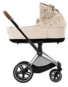 Коляска для новорожденных Cybex Priam IV Chrome Brown Simply Flowers Nude Beige 671052713