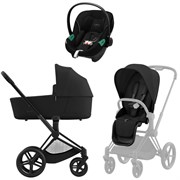 Коляска 3 в 1 Cybex Priam IV Matt Black complete и автокресло Aton S2 i-Size Moon Black Sepia Black 335693956