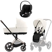 Коляска 3 в 1 Cybex Priam IV Rosegold complete и автокресло Cloud T i-Size Sepia Black Off White 1708257404