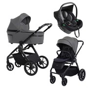 Детская коляска Espiro Yoga 3 в 1 2025 117 gray zen voice of nature/Чёрный (Black 110) 121548636