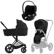 Коляска 3 в 1 Cybex Priam IV Matt Black complete и автокресло Cloud T i-Size Sepia Black Plus Sepia Black 1611592019